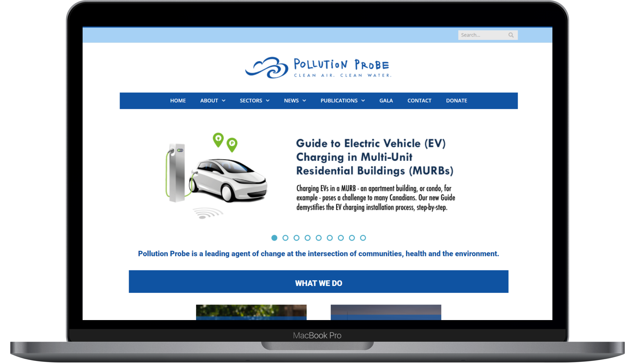 Existing website image